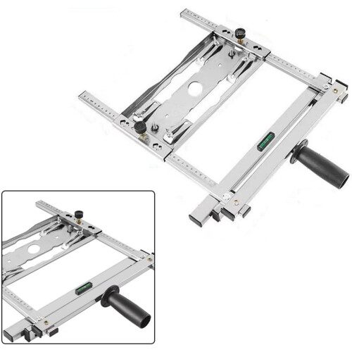Woodworking Circular Saw Chopping Board Tool Edge Guide Positioning DIY Steel Construction Easy Operation Round Handle PushPull Cutting Function 1