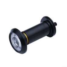 Practical peephole with concealed design and metal construction (black)