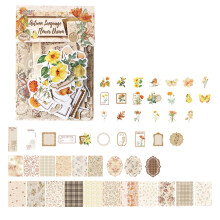 Flower Sticker Collection DIY Art Supplies For Creative-Yellow