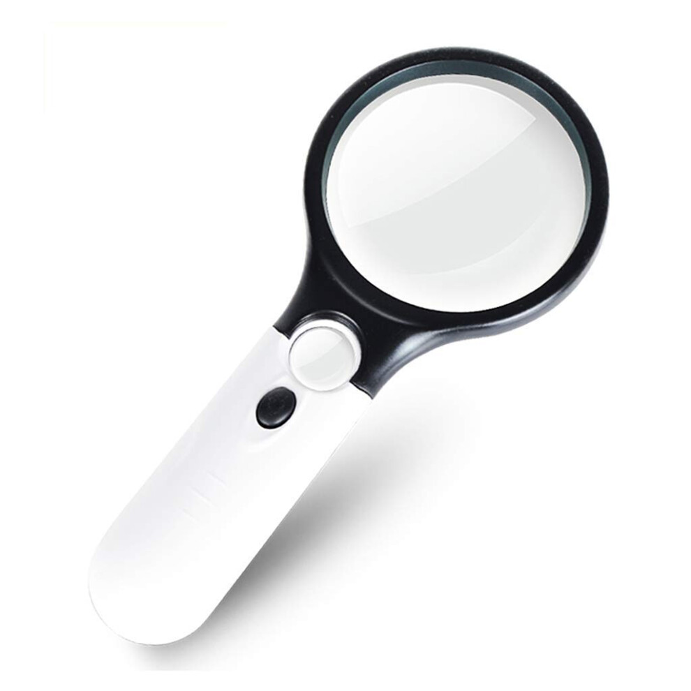 Light Lupe, Magnifying Glass With Magnifier For Books, Newspapers, Maps, Coins, Jewelry, Hobbies, And Crafts Ref: 6219