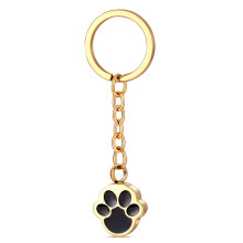 Stainless Steel Paws Print Urn Pendants Pet Ashes Holder-gold