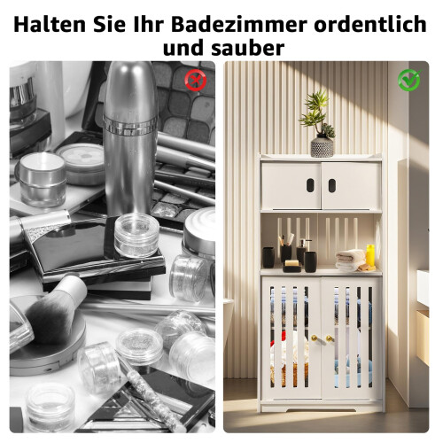 Bathroom Floor Storage Cabinet Freestanding 2
