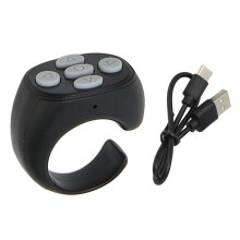 Smart Scrolling Ring, Bluetooth Remote Control Page Turner for Mainstream Apps, Rechargeable Design Ensuring High Performance and Easy Page Turner for