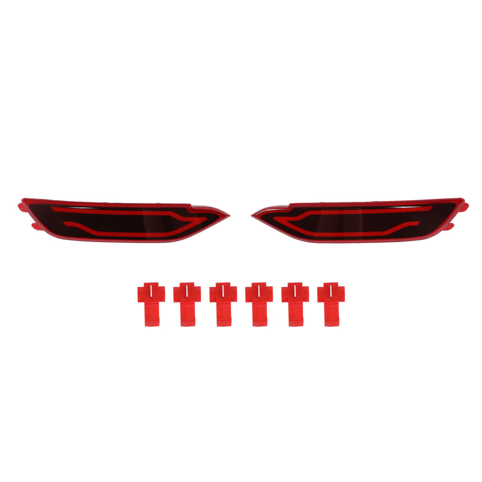 Sequential Turn Signal Lamps Led Rear Bumper Reflectors 4 Toyota Camry Waterproof Ip65 Shockproof Dustproof Super Bright Leds Exact Fit Replacement 9139052024748