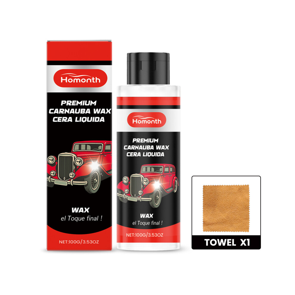(100G*1+Towel*1) Car Care Polishing Wax Car Coating Maintenance Scratches To Remove Car Paint Anti-Fouling And Stain Removal 6900054948843