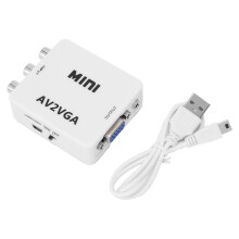 VGA adaptér, převodník Mini AV na VGA pro digitální transformaci displeje s dobrou kompatibilitou