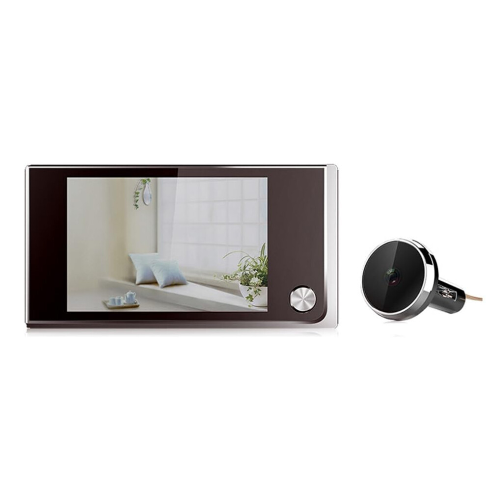 3.5' Digital Door Viewer Peephole Camera, 120 Wide Angle Lcd Monitor For 35100 Mm Door 9412369661173