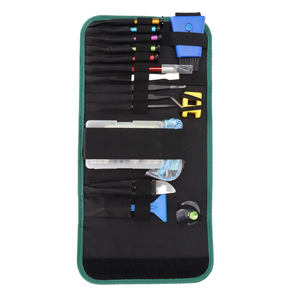 Compact Portable Tool Bag, Screwdriver Set For Precision Electronics Repair, Magnetic Tip Screwdrivers & Anti Static Esd Tweezers, Portable Organizer 9486358100615