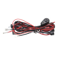 Chicote de relé universal para barra de luz LED multimodo com interruptor liga/desliga, gerenciamento de energia, fiação extra longa e alta