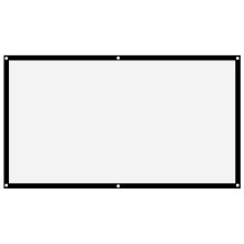 HD Projector Screen Foldable Portable Video Screen Widescreen Foldable For Home Theater Indoor Outdoor Projection Compact Size Light In Weight High De