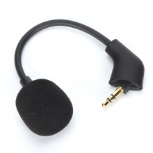 Wymienny wysięgnik mikrofonu do słuchawek gamingowych Kingston HyperX Cloud Series, gniazdo 3,5 mm, mikrofon z redukcją szumów, pozłacana