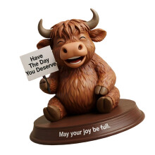 Highlands Cow statue for Outdoor Decors,Highlands Cow-C