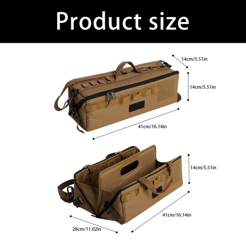 Weather Resistant Camp Storage Bag For Cooking Tools-Sand color 2