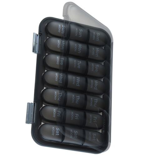 Travel Use Weekly Pills Dispenser Large Capacity For-21