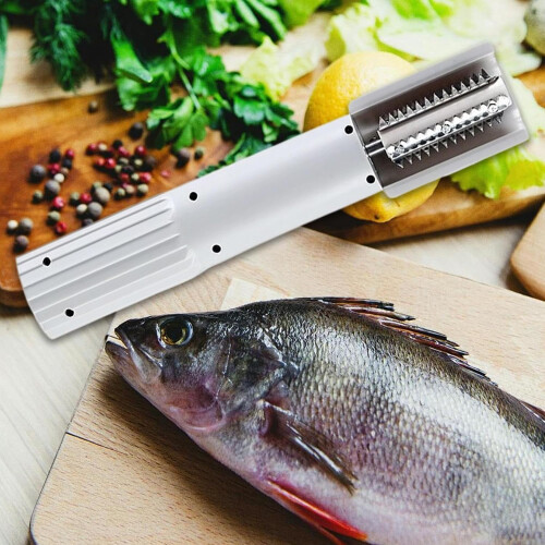 Electric Scraper for Cleaning Freshwater Fish, Easy Catfish Dandruff Removal Grey 1