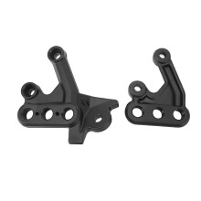 Pedane poggiapiedi per moto da cross elettriche, staffa poggiapiedi regolabile con struttura in lega di alluminio anodizzato CNC, supporto di