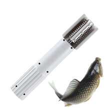 Fish Scale Remover, Automatic Fish Cleaning Device, Electric Fish Descaler, Waterproof for Catfish, Freshwater, Catering Businesses Grey