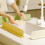 Kitchen Splash Guard, Multifunctional Strip Silicone Barrier for Worktops (Green) 2