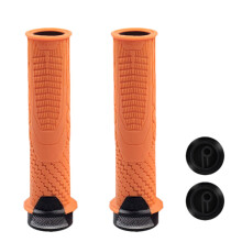 Bicycle Handle Grips Mountain Bike Grips Ergonomic Soft NonSlip Adjustable Grips for Kids Girls Scooter Cycling Orange