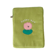 11 inch hoes met pluche binnenvoering voor-groene bloemen