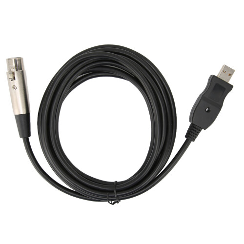 Καλώδιο μικροφώνου USB σε XLR θηλυκό, ενσωματωμένος μετατροπέας AD για ψηφιακή