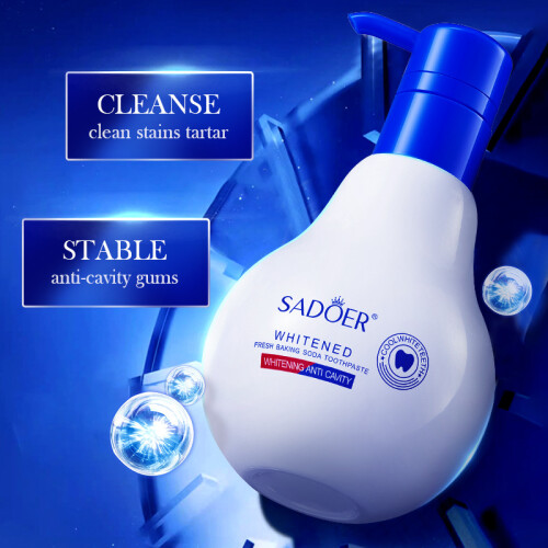 (Toothpaste 310g) Pump type toothpaste SADOER Yaobai Fresh Baking Soda Cleaning Teeth Toothpaste 1