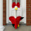 2Pcs Durable Polyester Geese Costumes Red Heart Design For 6