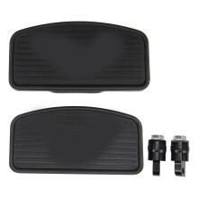 Pedane poggiapiedi in alluminio per motociclista con superficie a strisce profonde 4Harley Touring Softail Guida confortevole Più spazio per le