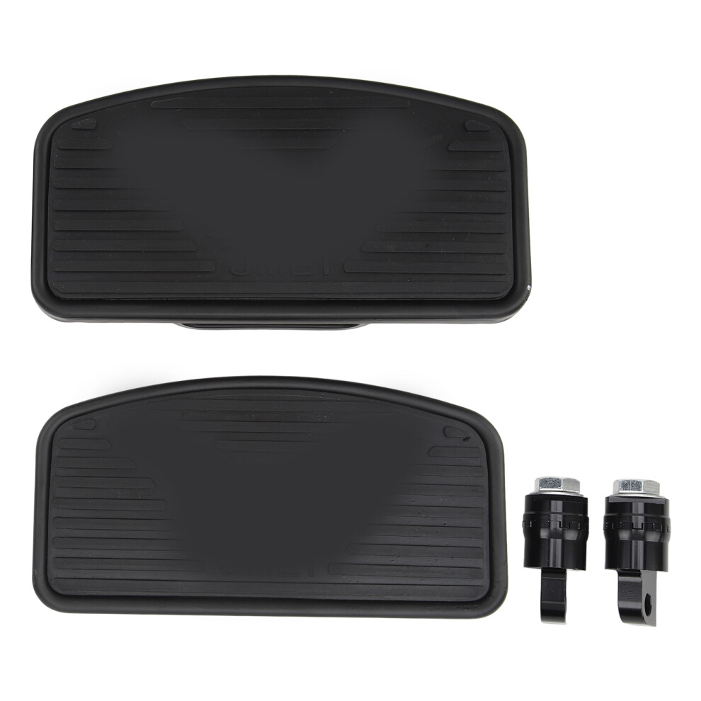 Aluminum Rider Insert Floorboard Foot Pegs W/ Deep Striped Surface 4 Harley Touring Softail Comfortable Ride More Leg Space Universal Fitment Non 9139052026278