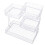 Contemporary 4 Layer Metal Makeup Shelf Durable-White 1