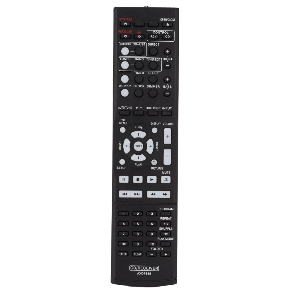 Av Receiver Remote Replacement, Sensitive Buttons, Remote Control Replacement, Compatible With Pioneer Av Receiver, Ergonomic Design, No Programming R 9416038820700
