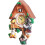 Khaki Decorative Hanging Cuckoo Clock with Hourly Chirping 4