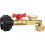 Durable Brass Propane Cylinder Inflator with Ball Valves QuickConnect Adapter 4