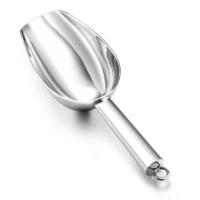 Flour Scoop, Stainless Steel Ice Scoop, Small Weighing Scoop for Kitchen, Bar, Party, Dishwasher Silver
