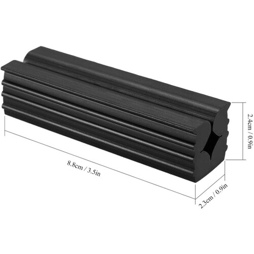 Golf Club Grip Vise Clamps   Rubber, Black 1