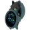 (Σκούρο πράσινο) Συμβατό με το Garmin Vivoactive 6 Case με κοίλο σκληρό κάλυμμα ρολογιο 3