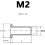 Messinghohlnieten with continuous core bolt  smooth cylindrical body 4