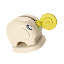 Presse-dentifrice éléphant, ventouse, adapté aux enfants,-Jaune