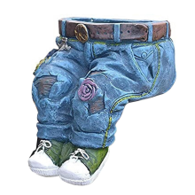 Denim kleding broek hars bloempotten creatieve jeans plantenbak tuin,b_
