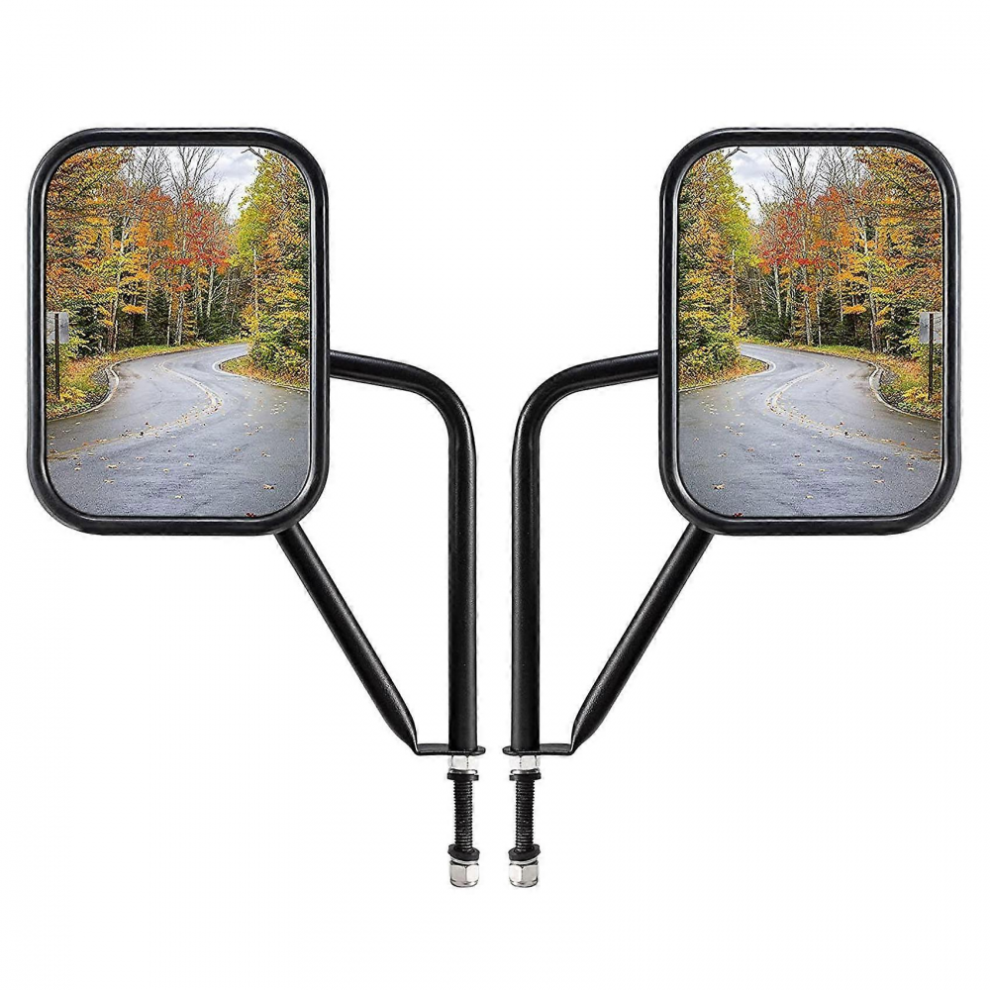 Doors Off Mirrors For Jeep Wrangler Cj Yj Tj Jk Jl & Unlimited, Wider Rearview Mirrors Square Door S 6921102290578