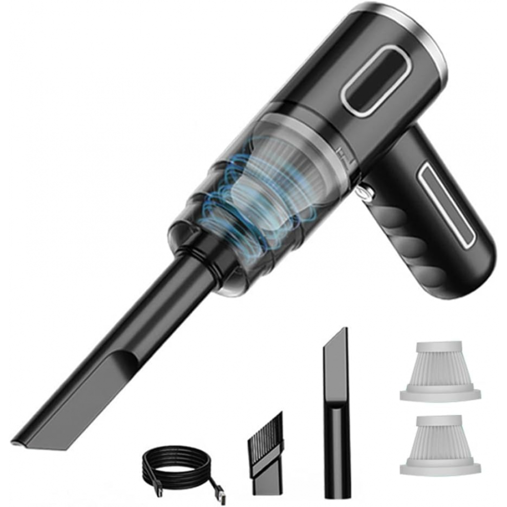 (29000Pa-)29000Pa Powerful Car Vacuum Cleaner Wet/Dry Cordless Strong Suction Handheld Yaying Shop Black 6921102236606