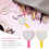 2 Pcs Heart-shaped Handheld Makeup Mirror Lovely Portable Compact Mirror 5