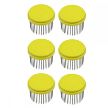 Conjunto de 6 peças de ferramentas para apicultura: agulha de aço inoxidável, gaiola para abelha rainha, caixa de isolamento, tampa de criaç