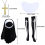 Kit da suora da donna, 4 pezzi, con copricapo, collare, croce e calzino 2