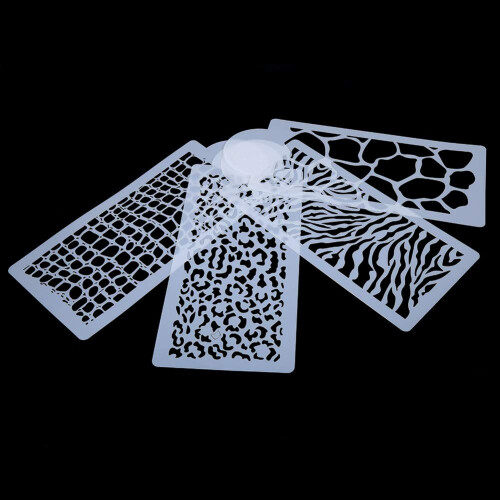 4Pcs Fondant Side Reusable Baking Cake Stencil WDecoration