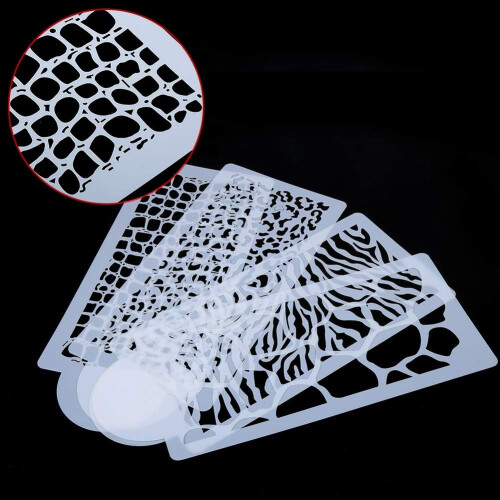 4Pcs Fondant Side Reusable Baking Cake Stencil WDecoration 1