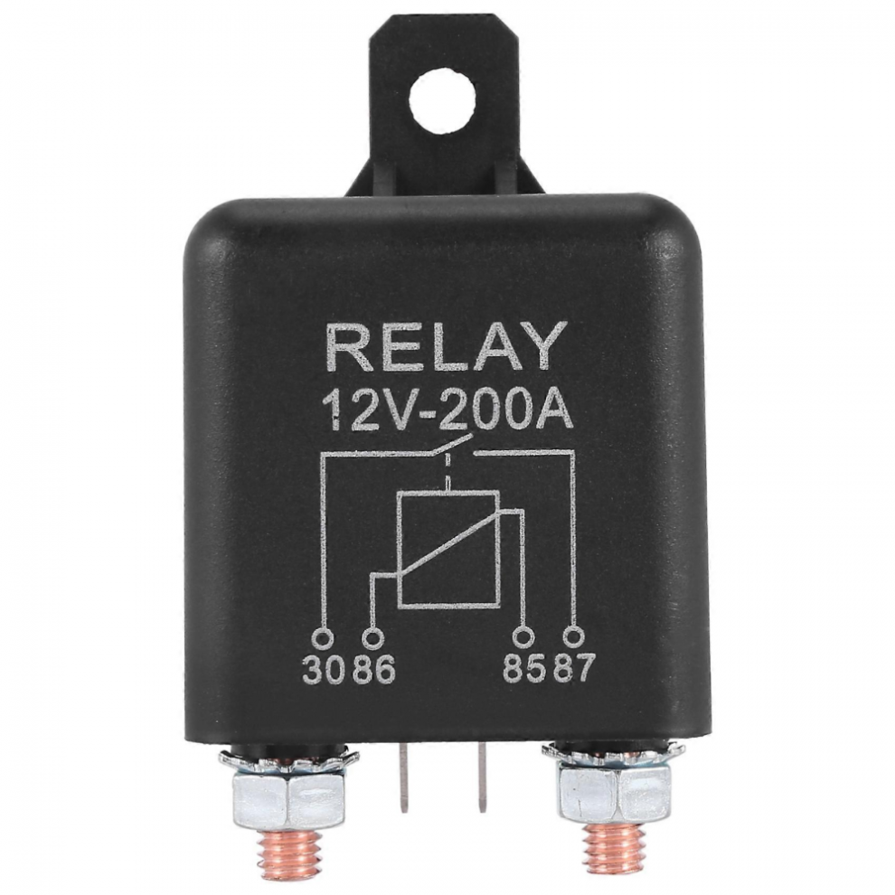 12V 200A Normally Open 4 Pin Relay - Heavy Duty Automotive Marine Split Charge 6921102337969