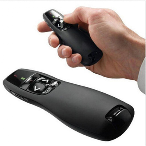 Νέο ασύρματο παρουσιαστή R400 2.4Ghz USB με κόκκινο δείκτη λέιζερ, τηλεχειριστήριο 1