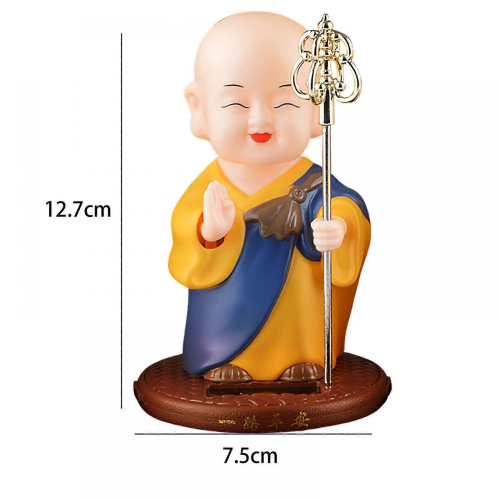 Ηλιακή ενέργεια Bobble Head αυτοκίνητο διακόσμηση ταμπλό ειδώλιο χαριτωμένο άγα 1