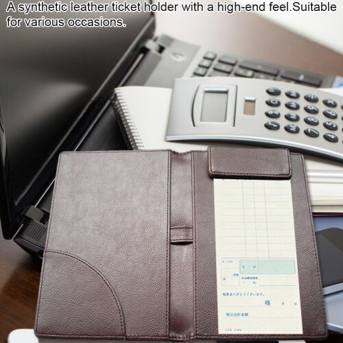 Restaurant Checkbook,  Leather, Guest Credit Card Holder, Restaurant Server 1